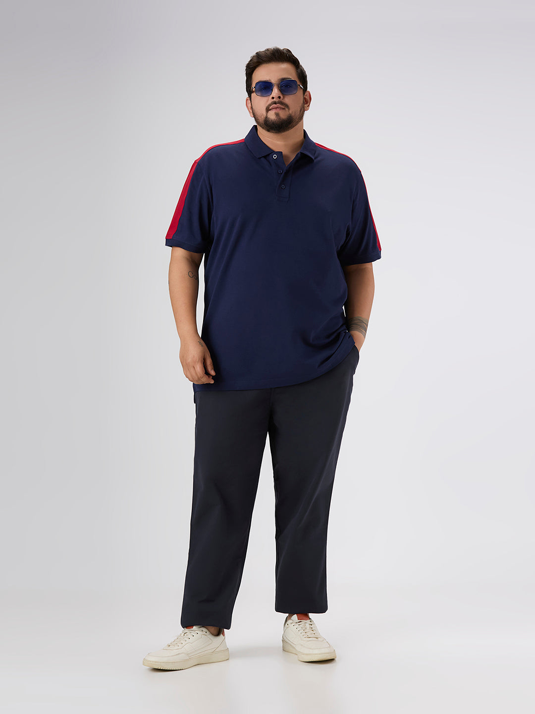 Plus Size Polo T-Shirt | 4XL-10XL | 100% Cotton | Navy