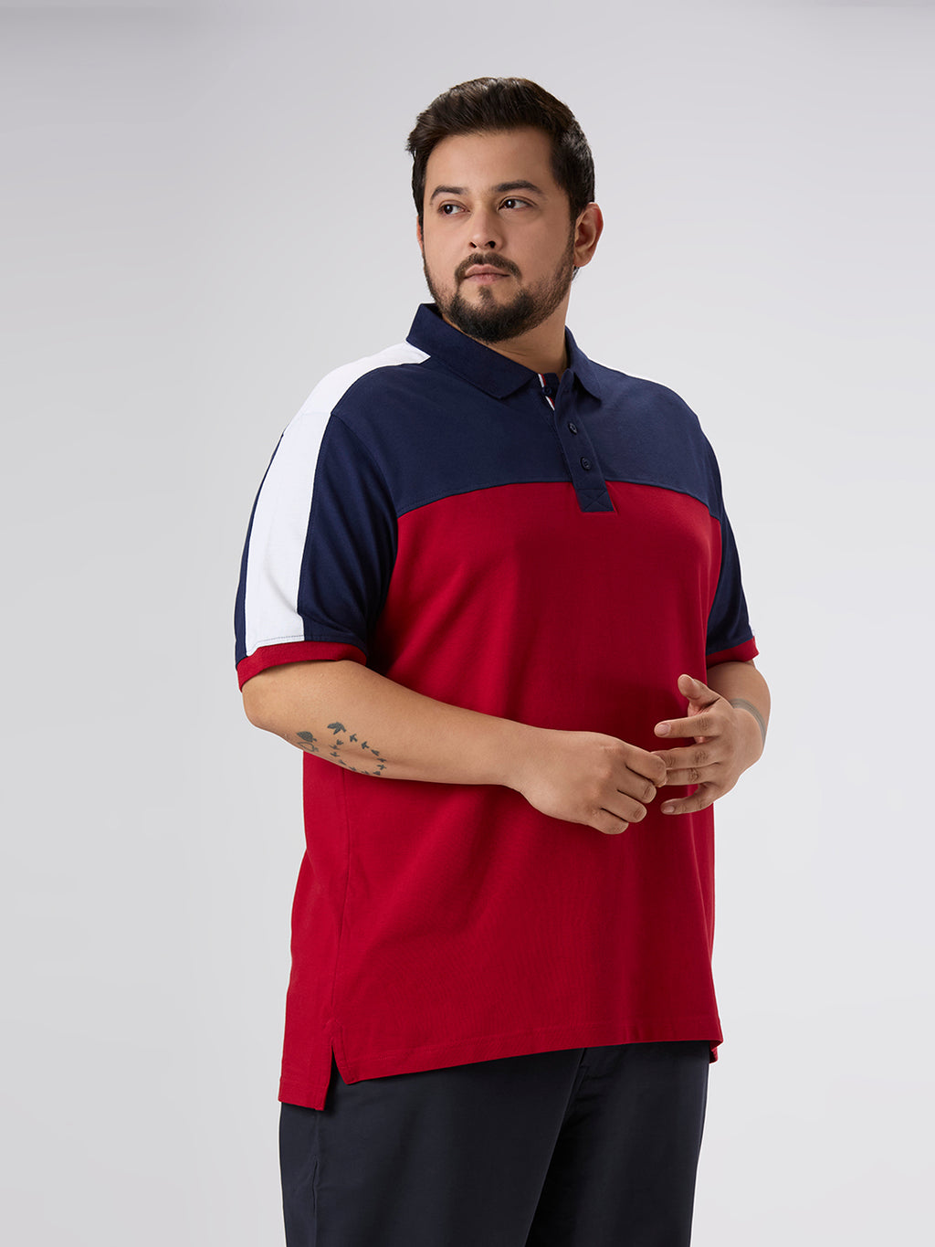 Plus Size Polo T-Shirt | 4XL-10XL | 100% Cotton | Red