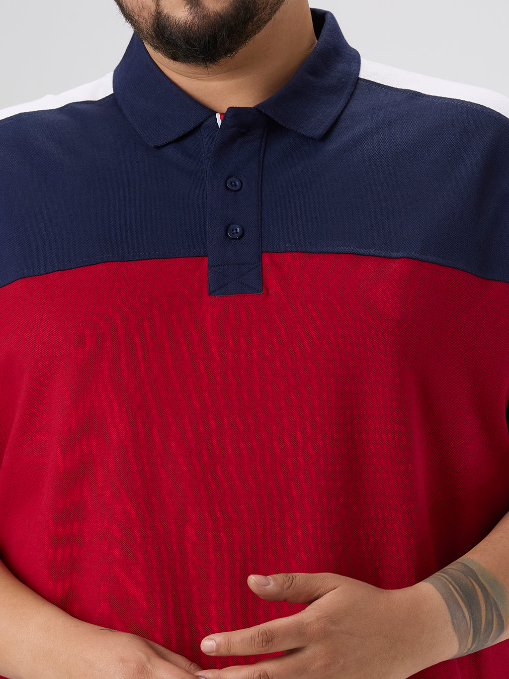 Plus Size Polo T-Shirt | 4XL-10XL | 100% Cotton | Red
