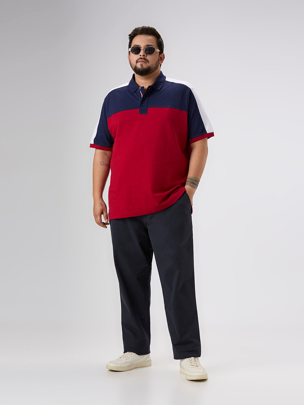 Plus Size Polo T-Shirt | 4XL-10XL | 100% Cotton | Red