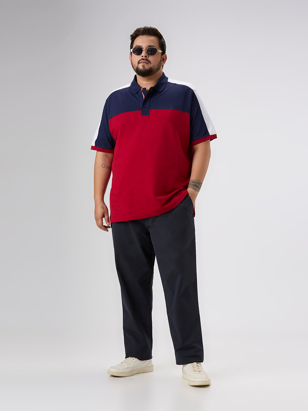 Plus Size Polo T-Shirt | 4XL-10XL | 100% Cotton | Red