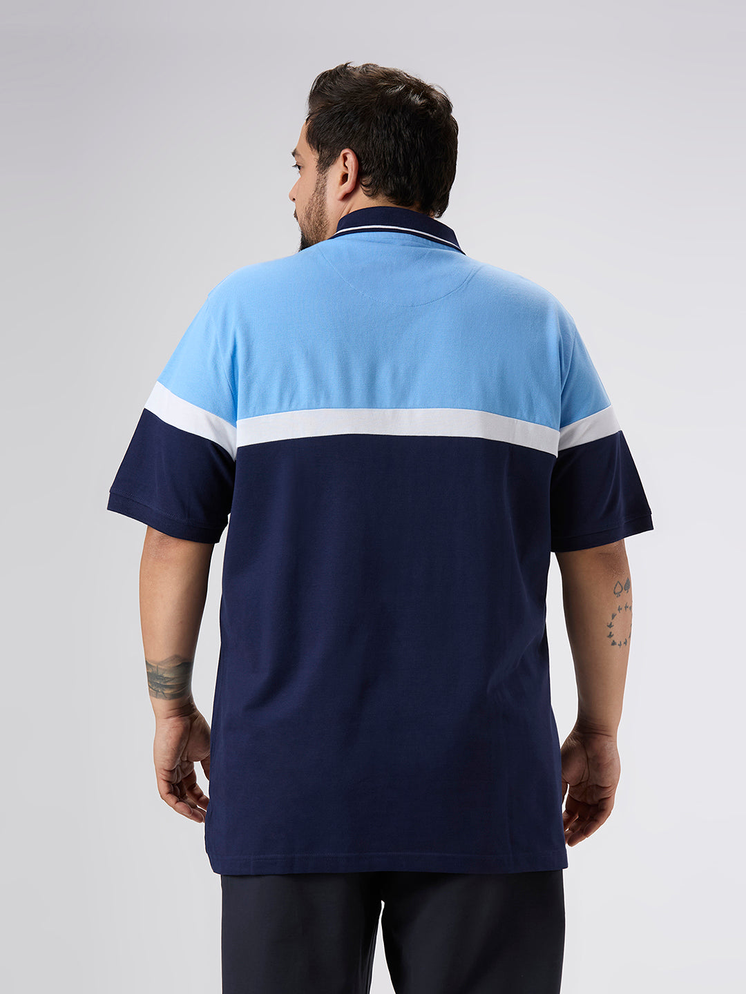 Plus Size Polo T-Shirt | 4XL-10XL | 100% Cotton | Aqua
