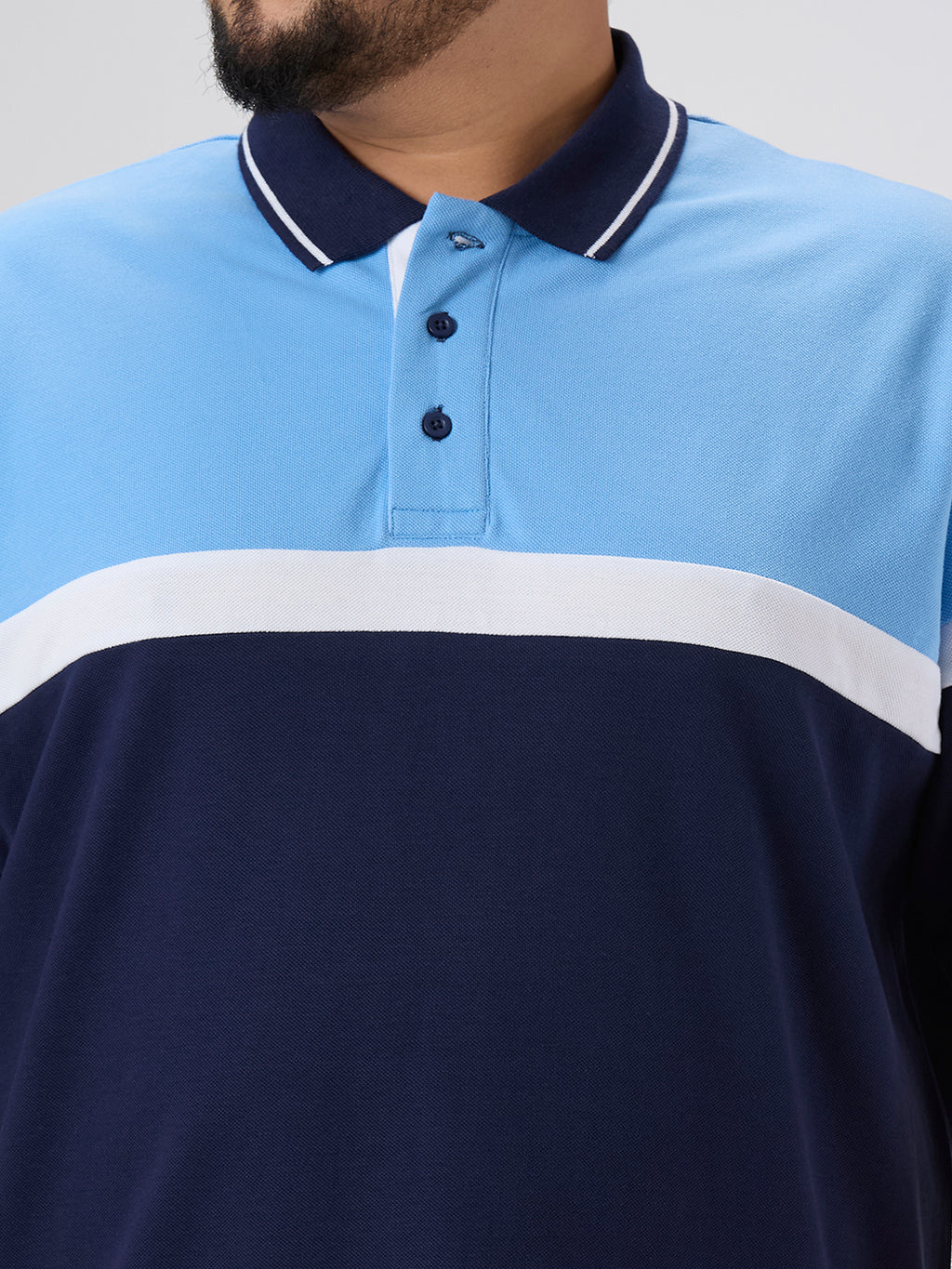 Plus Size Polo T-Shirt | 4XL-10XL | 100% Cotton | Aqua