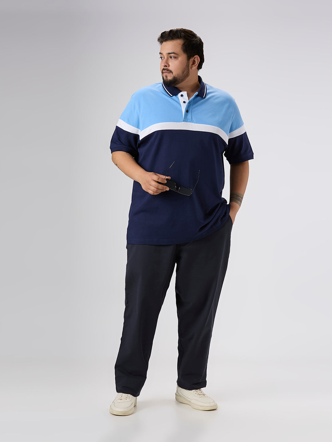 Plus Size Polo T-Shirt | 4XL-10XL | 100% Cotton | Aqua