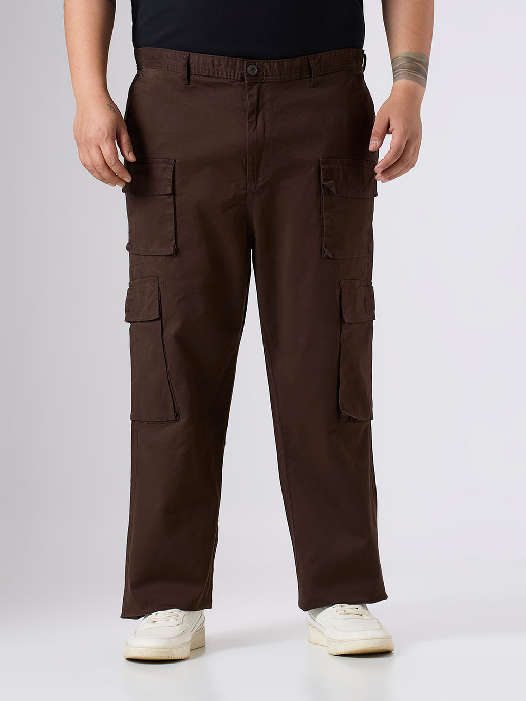 Plus Size Cargo Pant | Brown