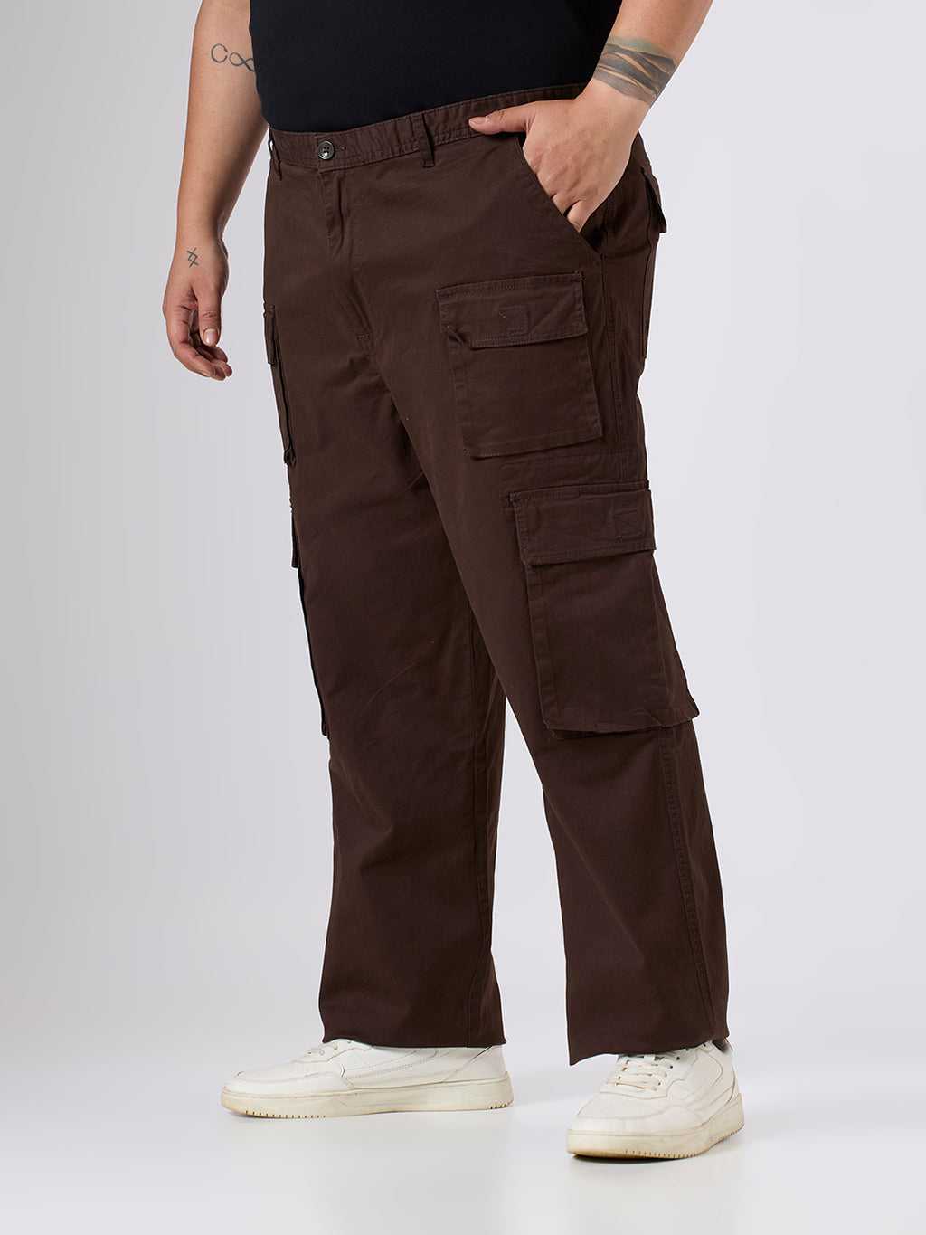 Plus Size Cargo Pant | Brown