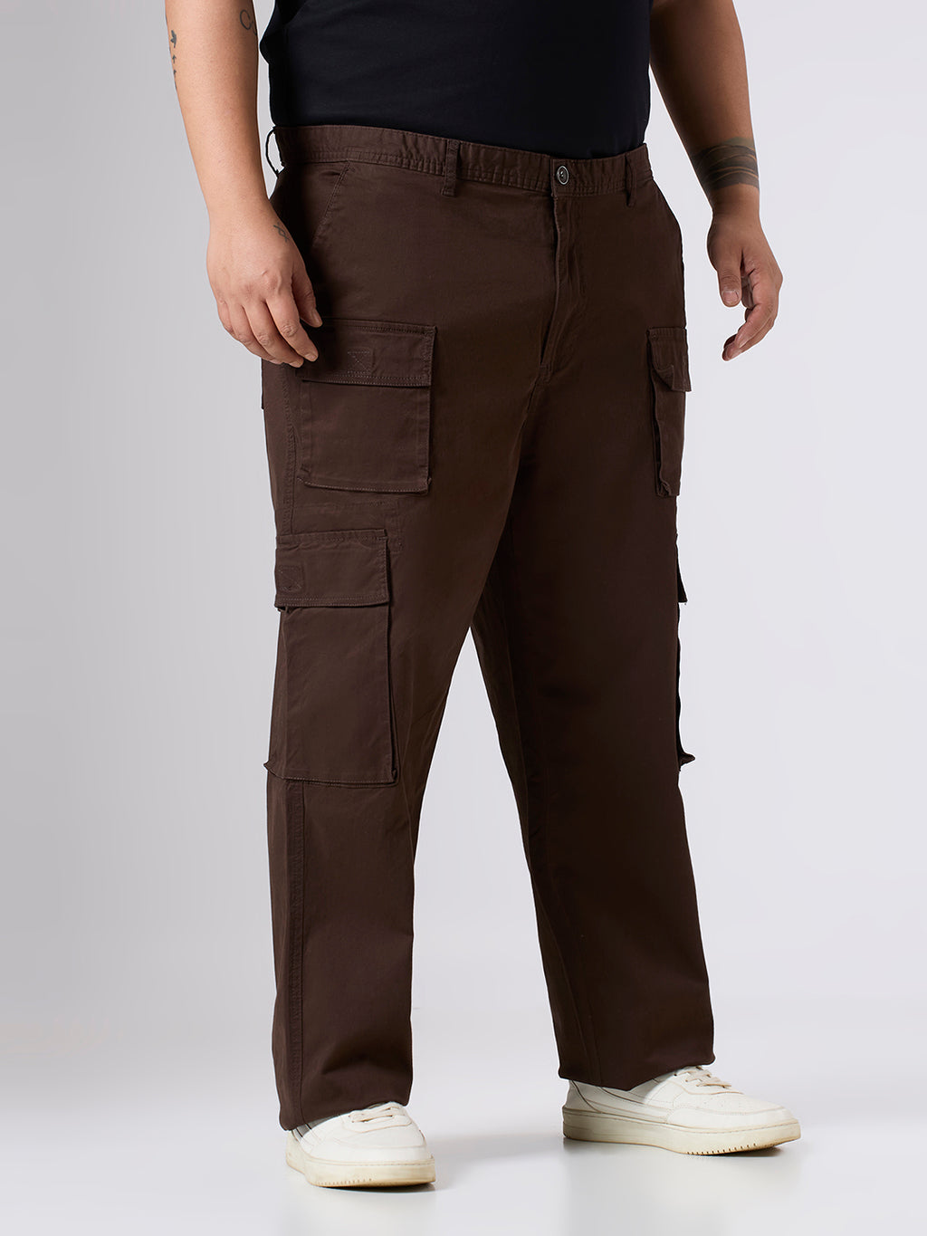 Plus Size Cargo Pant | Brown