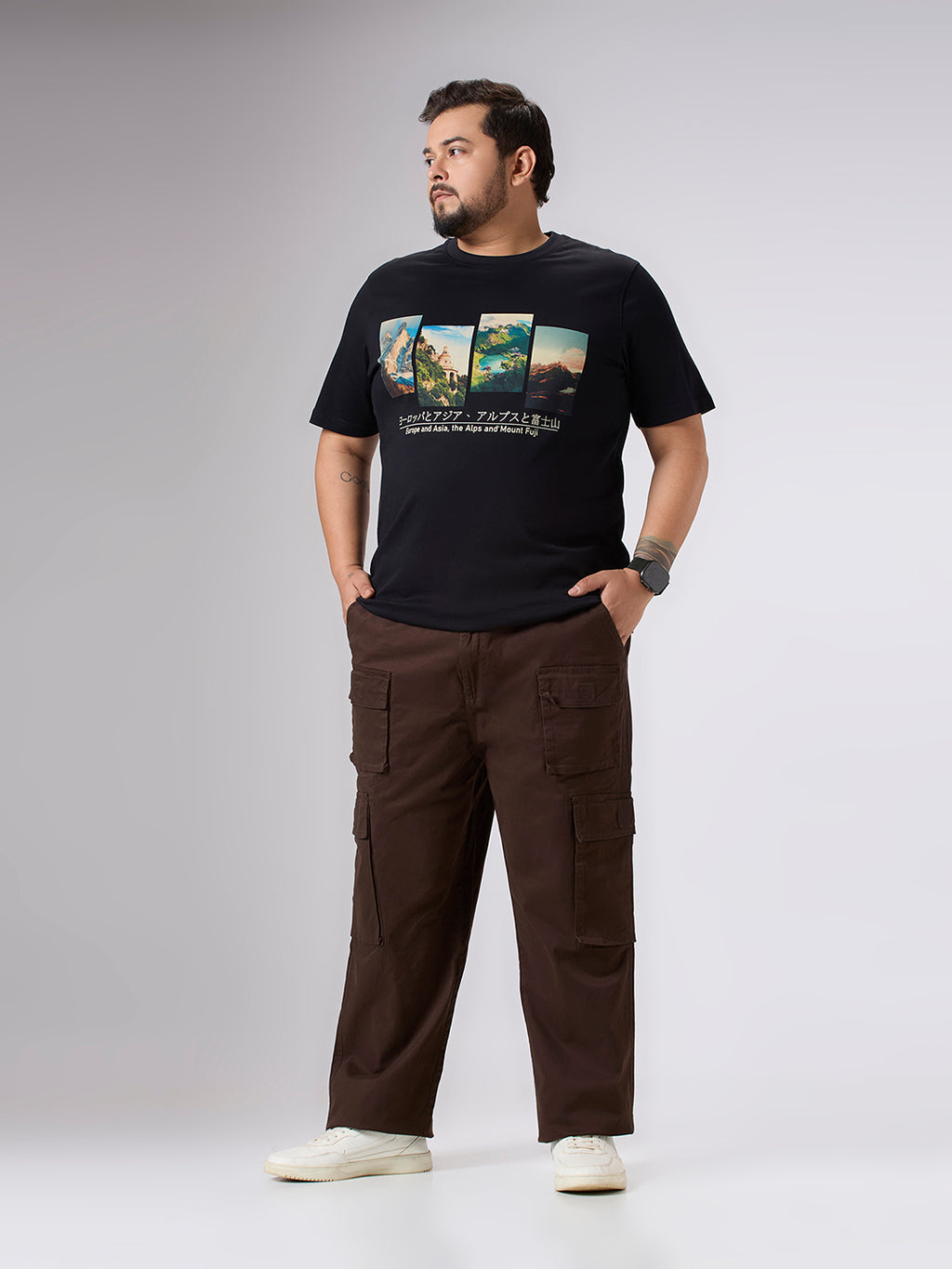 Plus Size Cargo Pant | Brown