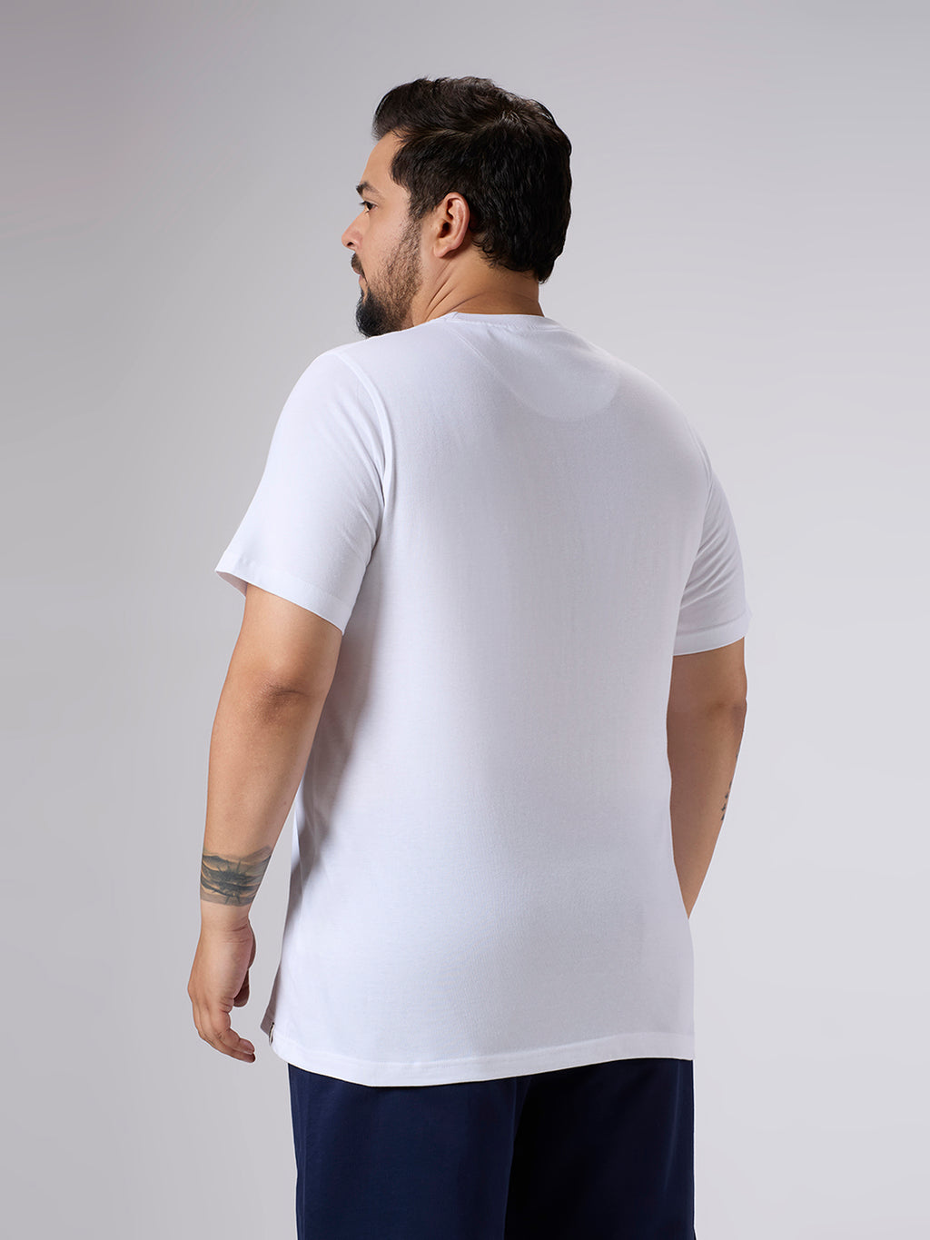 Plus Size Core T-shirt | 4XL-10XL | 100% Cotton | White