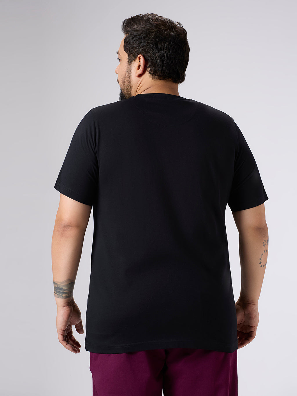 Plus Size Core T-shirt | 4XL-10XL | 100% Cotton | Black