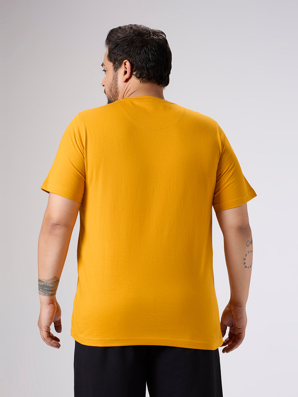 Plus Size Core T-shirt | 4XL-10XL | 100% Cotton | Mustard