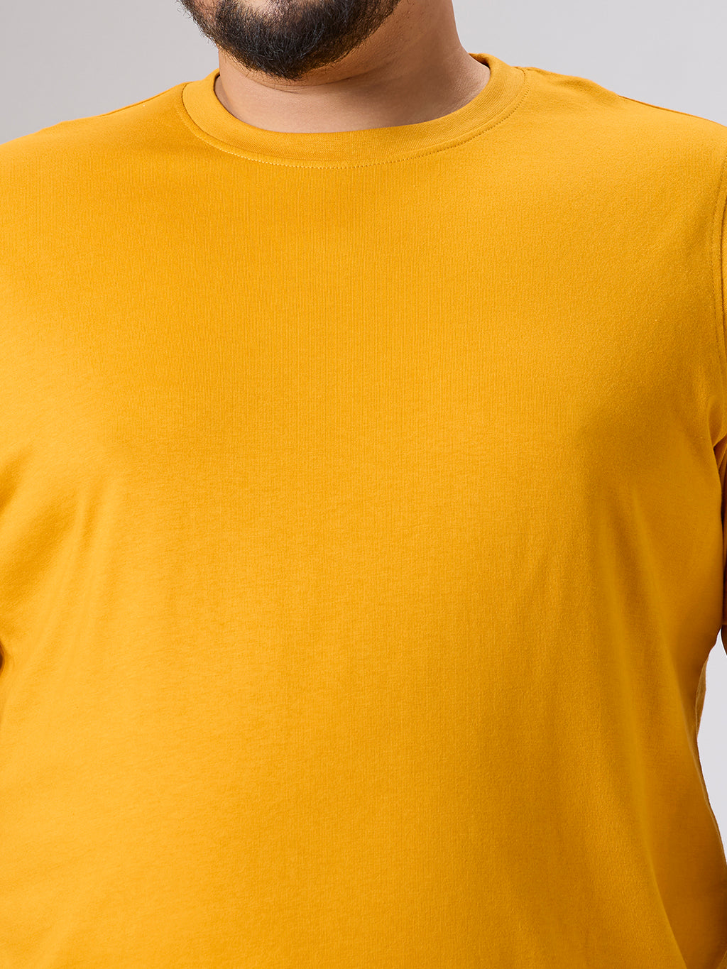 Plus Size Core T-shirt | 4XL-10XL | 100% Cotton | Mustard