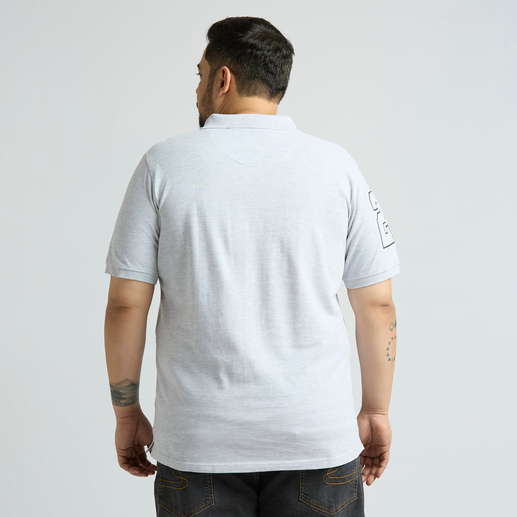 Plus Size Polo T-Shirt | 4XL-10XL | 100% Cotton | Off White