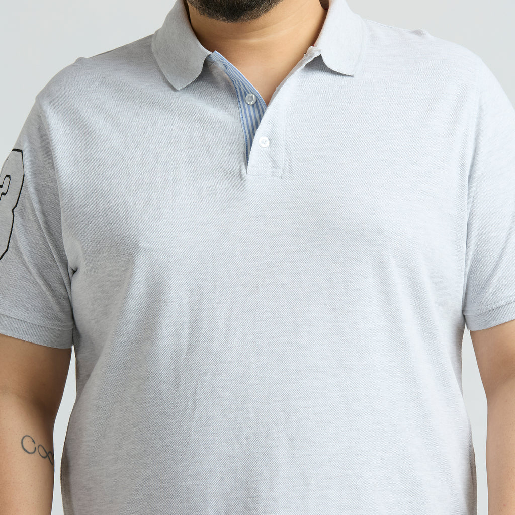 Plus Size Polo T-Shirt | 4XL-10XL | 100% Cotton | Off White