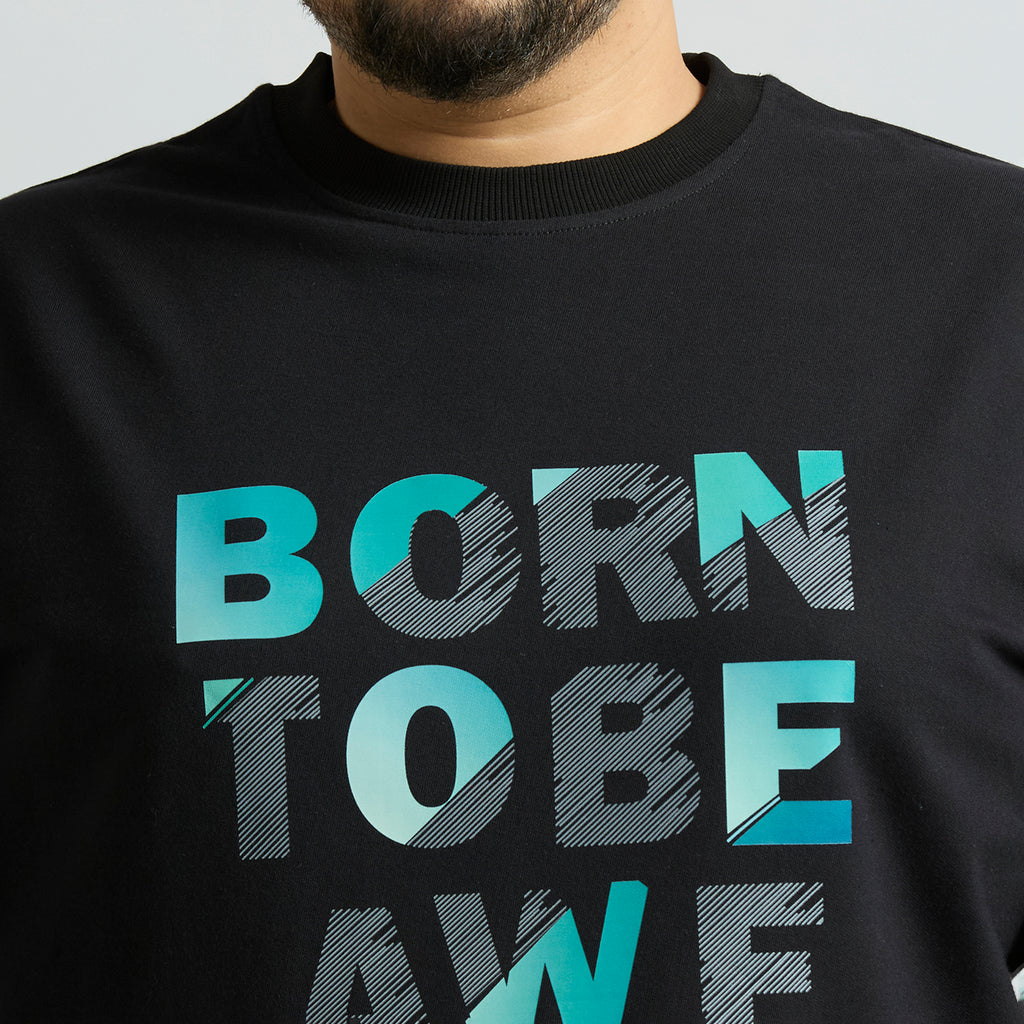 Plus Size Sweatshirt | 4XL - 10XL | 100% Cotton | Black