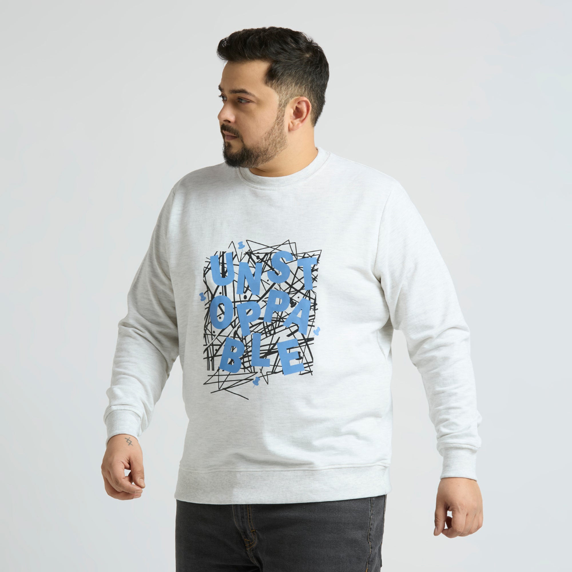 Plus Size Sweatshirt | 4XL - 10XL | Oat Melange