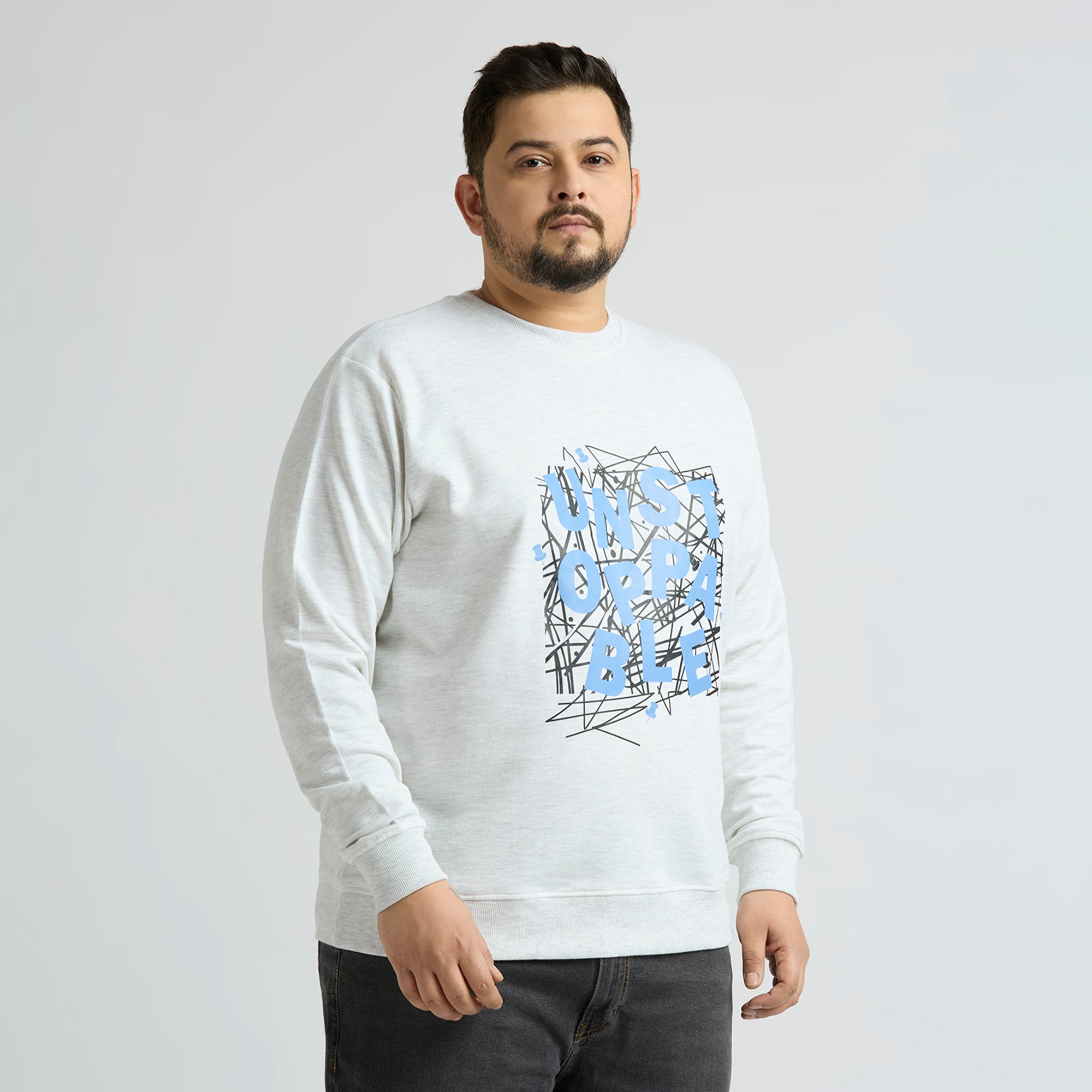 Plus Size Sweatshirt | 4XL - 10XL | Oat Melange