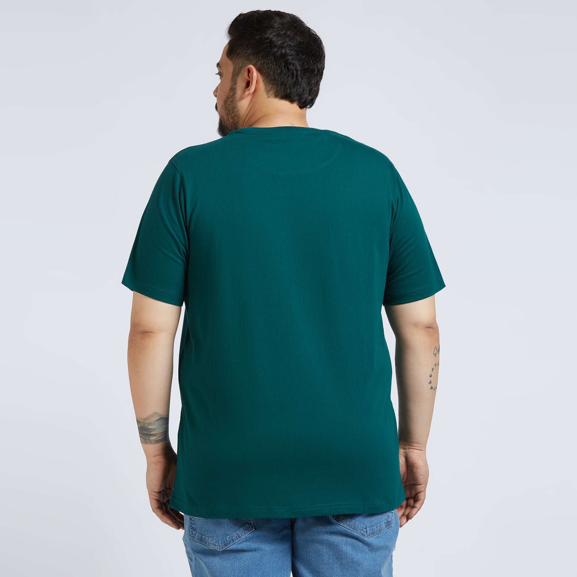 Plus Size Core T-shirt | 4XL - 10XL | 100% Cotton | Dark Green