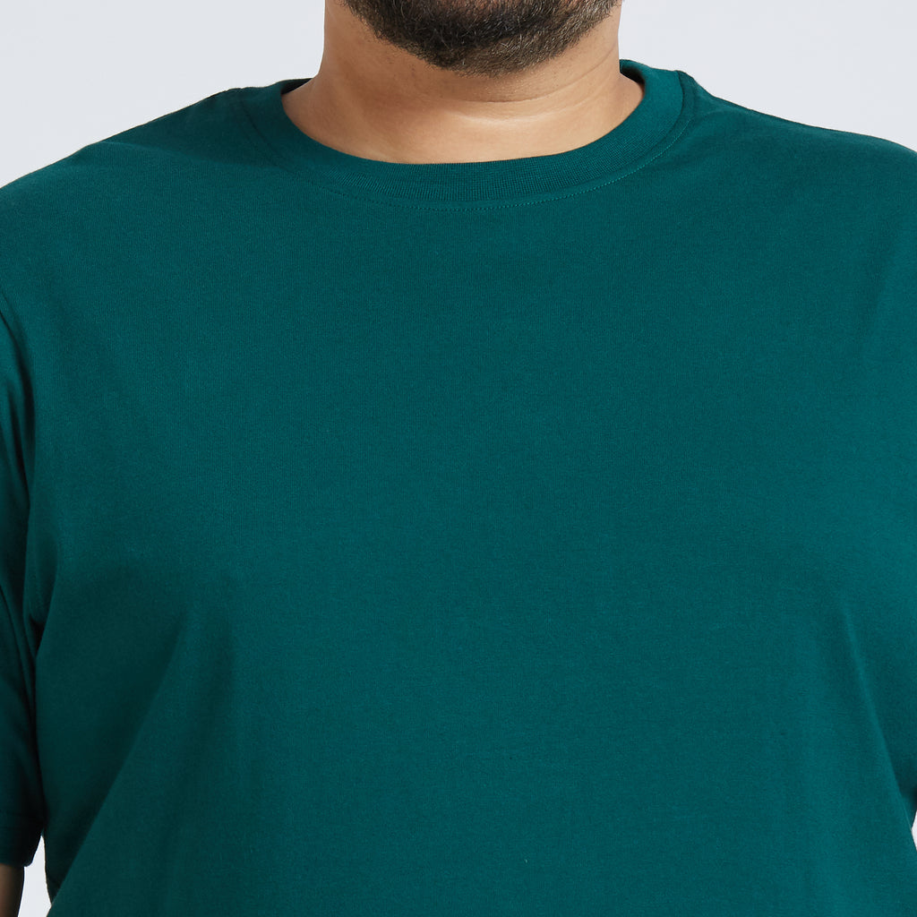 Plus Size Core T-shirt | 4XL - 10XL | 100% Cotton | Dark Green