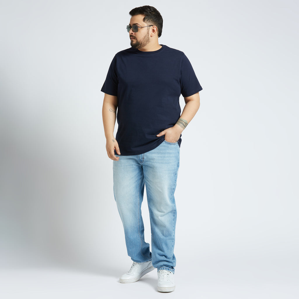 Plus Size Core T-shirt | 4XL - 10XL | 100% Cotton | Navy Blue