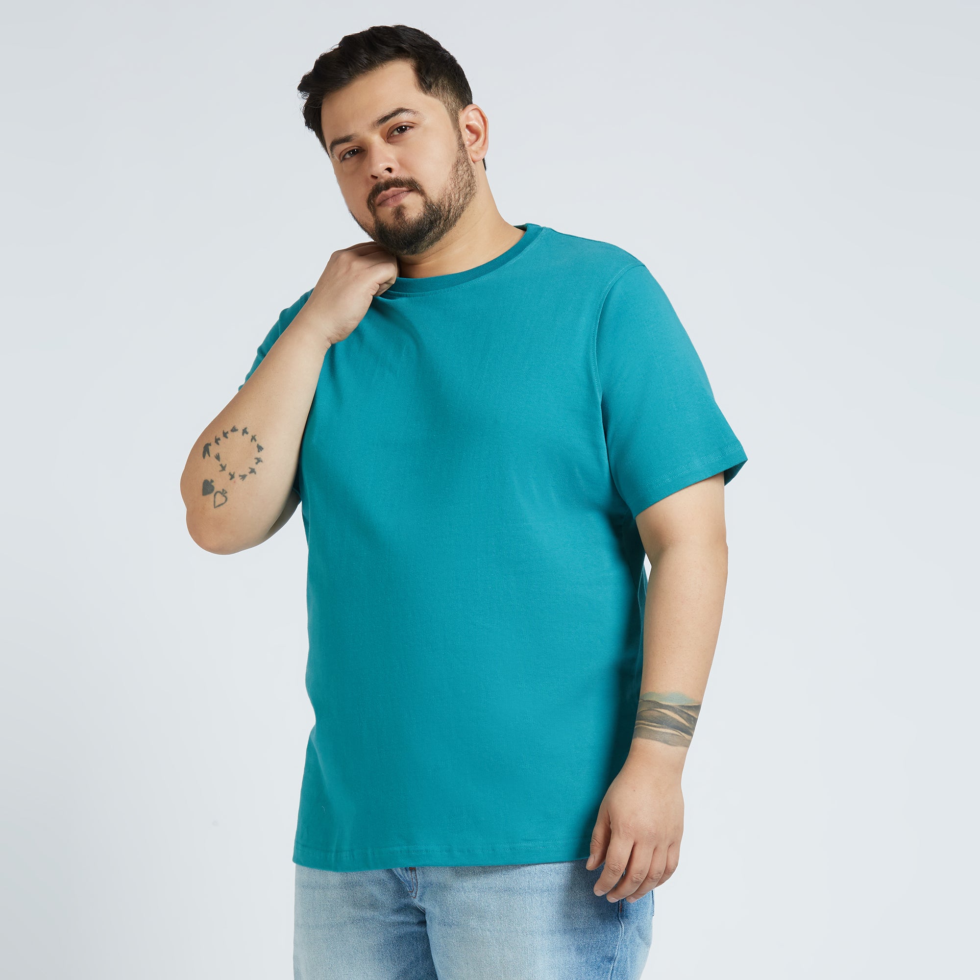 Plus Size Core T-shirt | 4XL - 10XL | 100% Cotton | Teal
