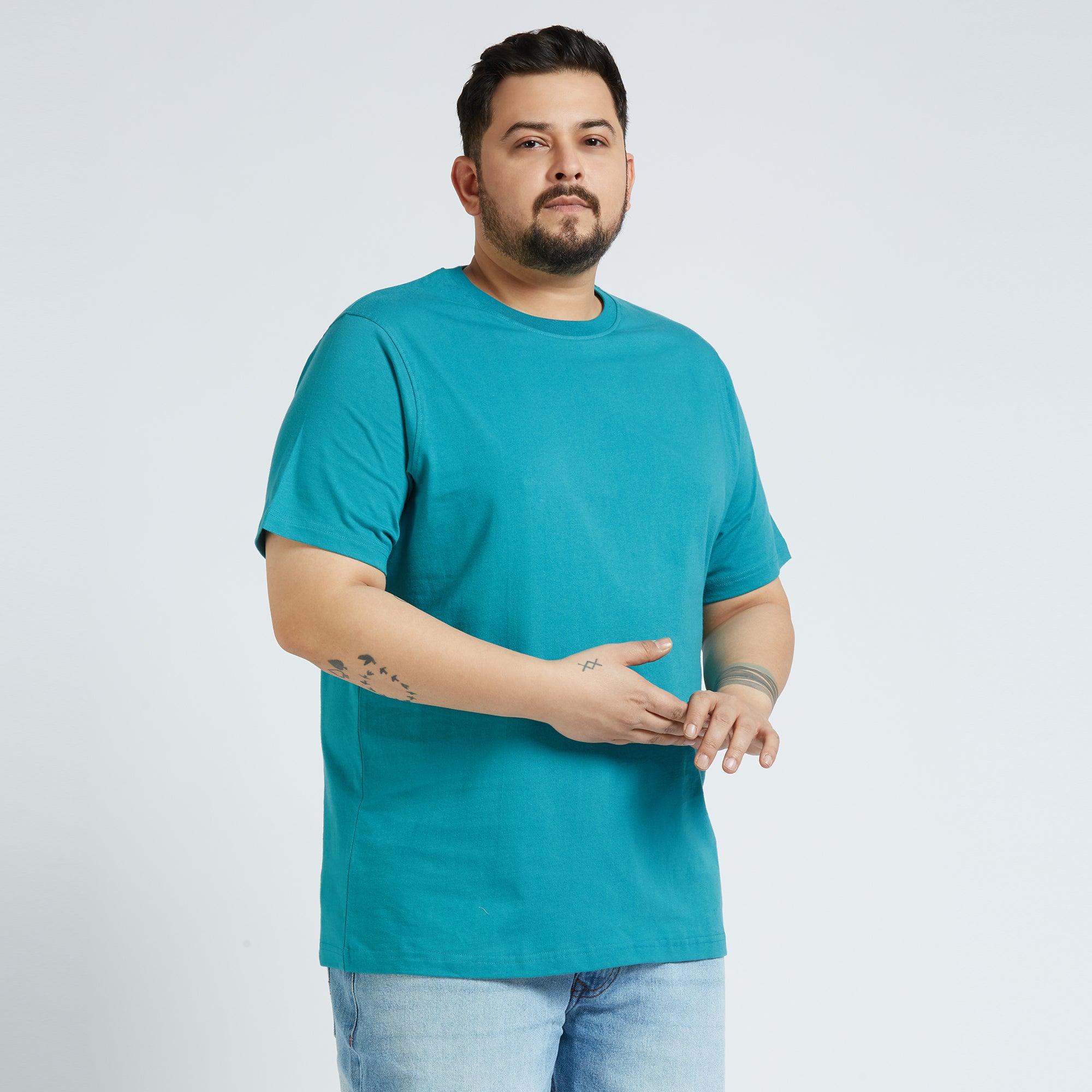 Plus Size Core T-shirt | 4XL - 10XL | 100% Cotton | Teal