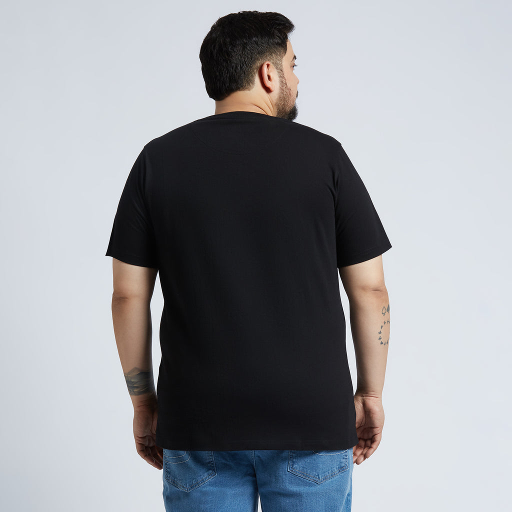 Plus Size Core T-shirt | 4XL - 10XL | 100% Cotton | Black