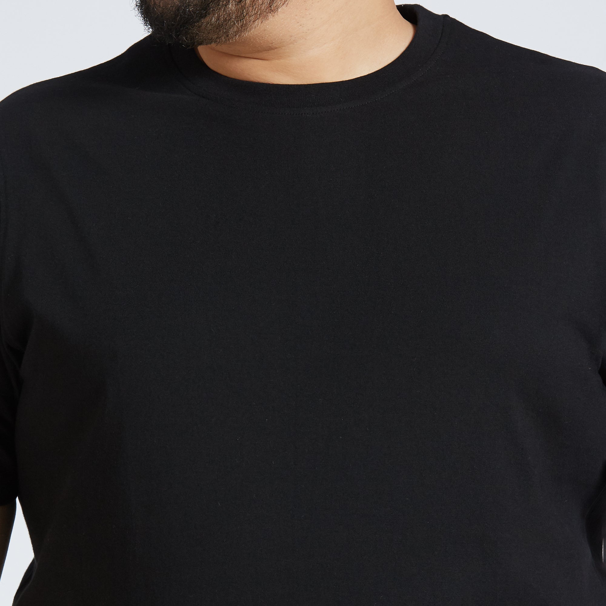Plus Size Core T-shirt | 4XL - 10XL | 100% Cotton | Black