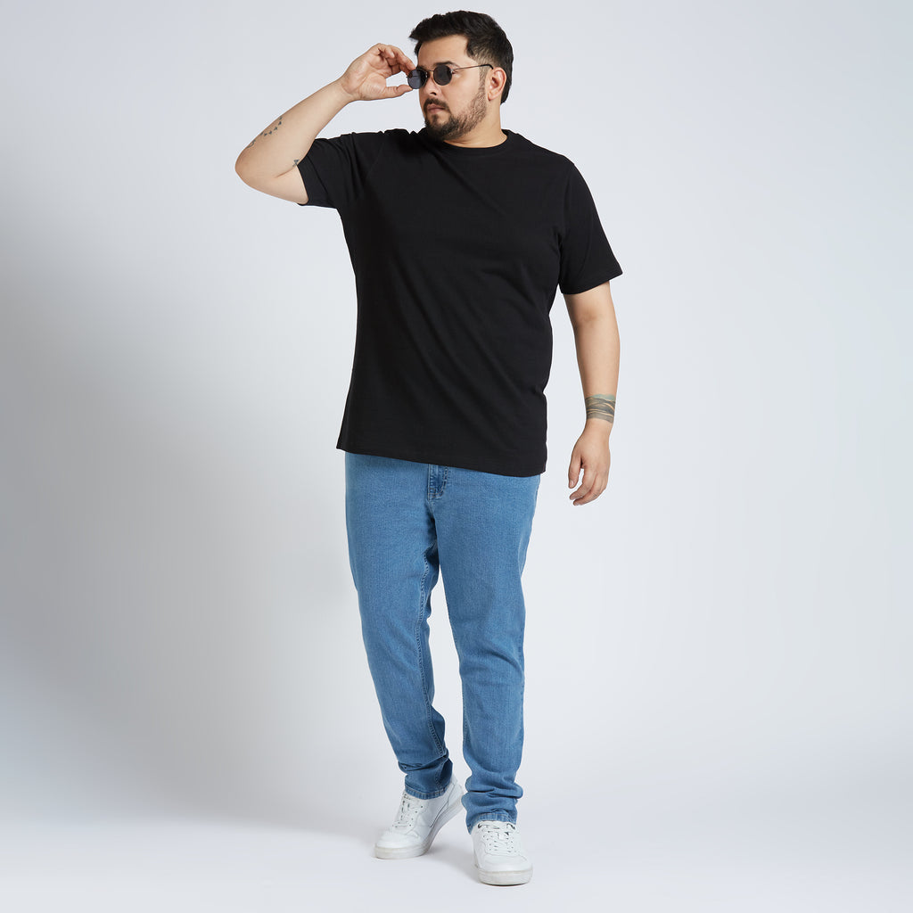 Plus Size Core T-shirt | 4XL - 10XL | 100% Cotton | Black