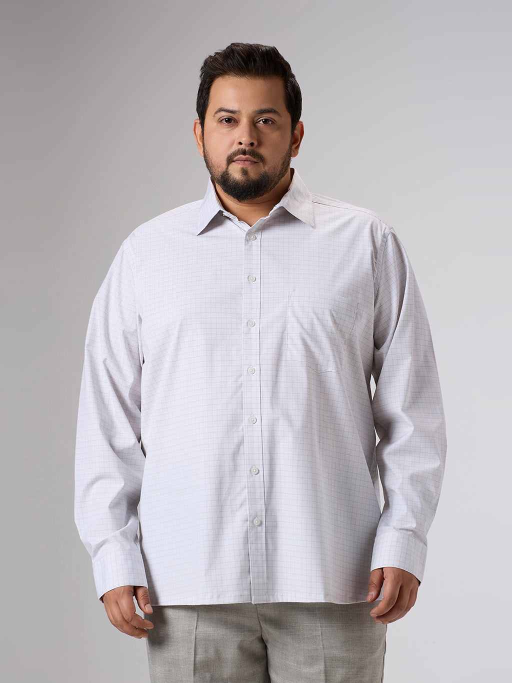 Plus Size Formal Shirt | 4XL - 10XL | Off White