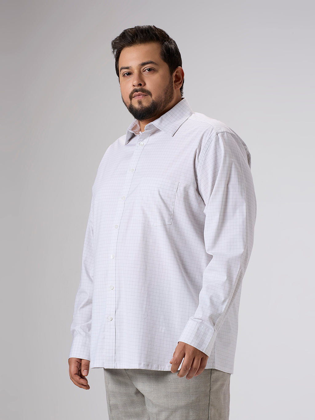 Plus Size Formal Shirt | 4XL - 10XL | Off White
