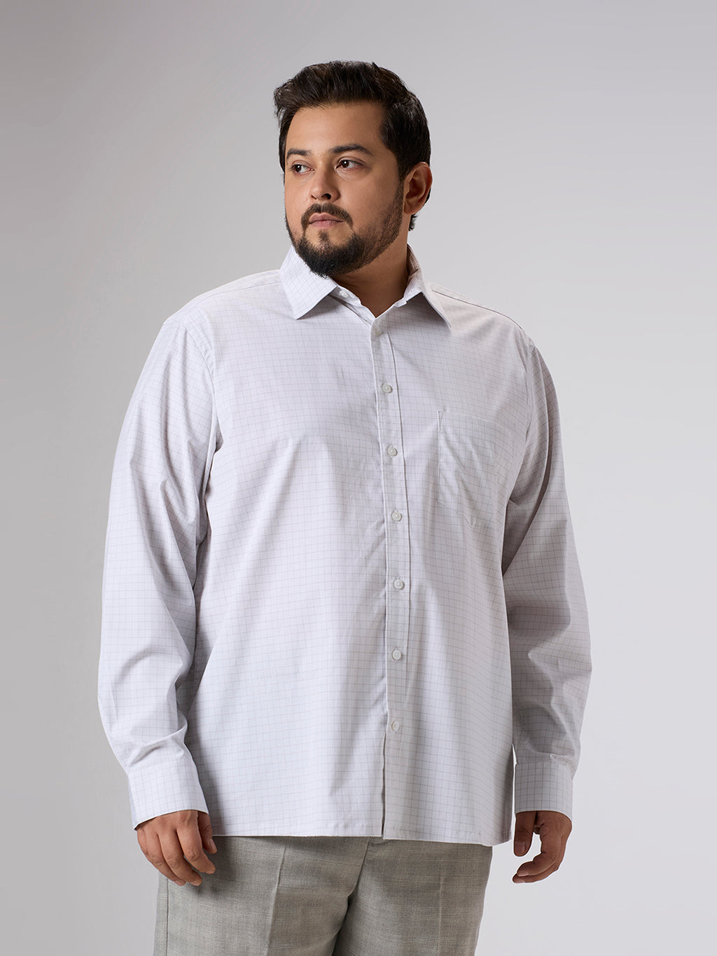 Plus Size Formal Shirt | 4XL - 10XL | Off White