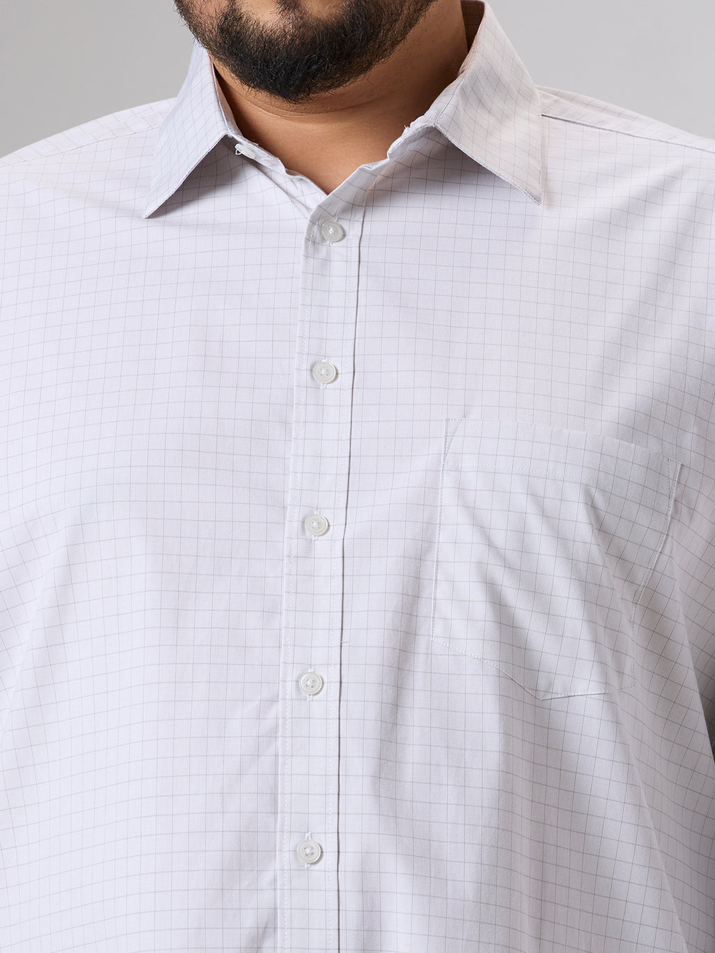 Plus Size Formal Shirt | 4XL - 10XL | Off White