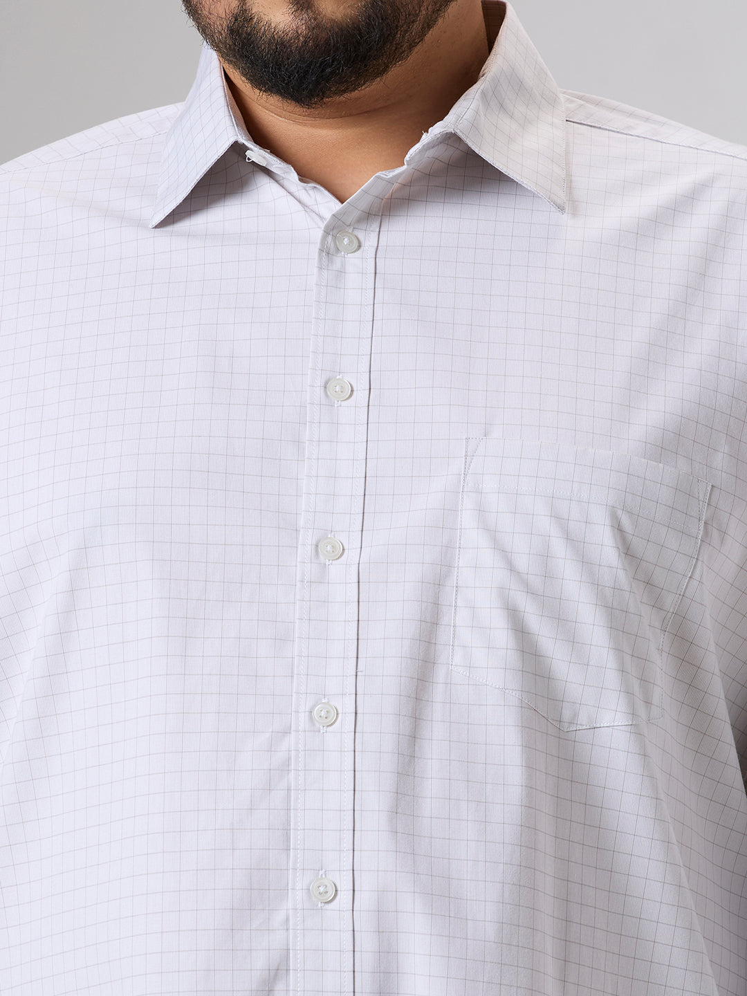 Plus Size Formal Shirt | 4XL - 10XL | Off White