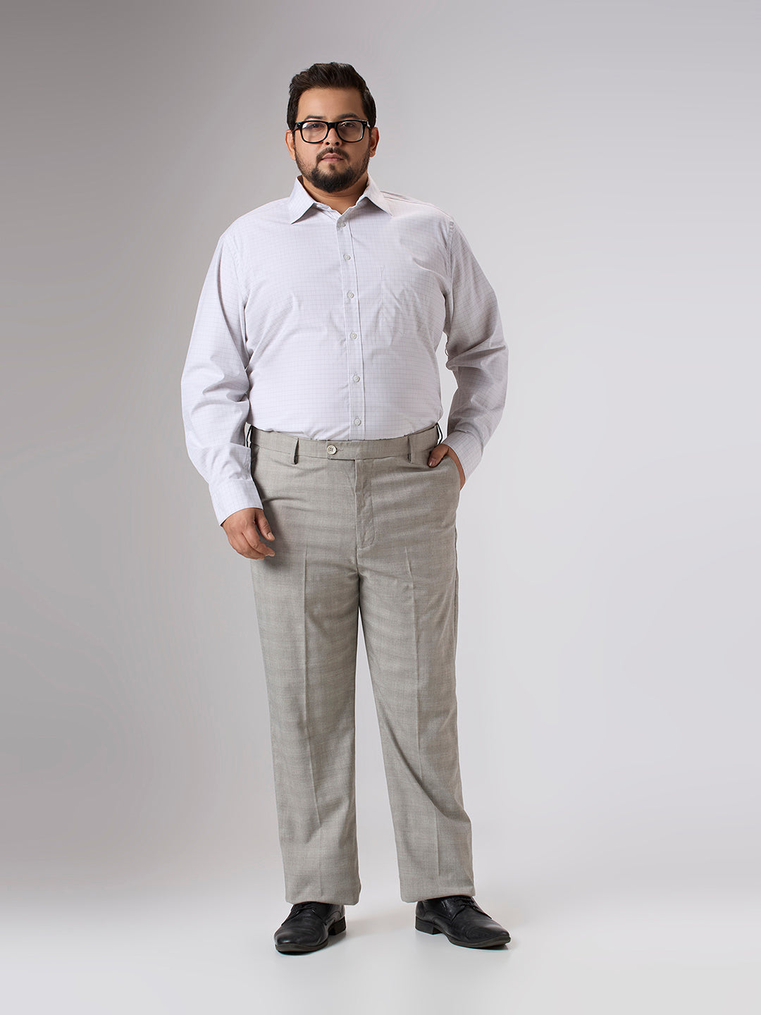 Plus Size Formal Shirt | 4XL - 10XL | Off White