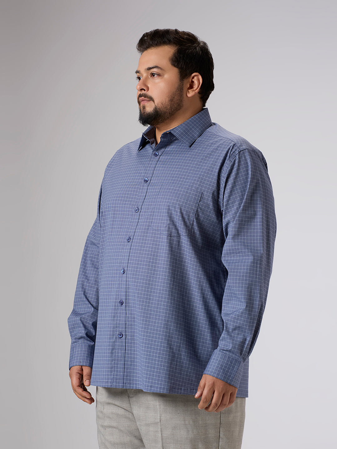 Plus Size Formal Shirt | 4XL - 10XL | Navy