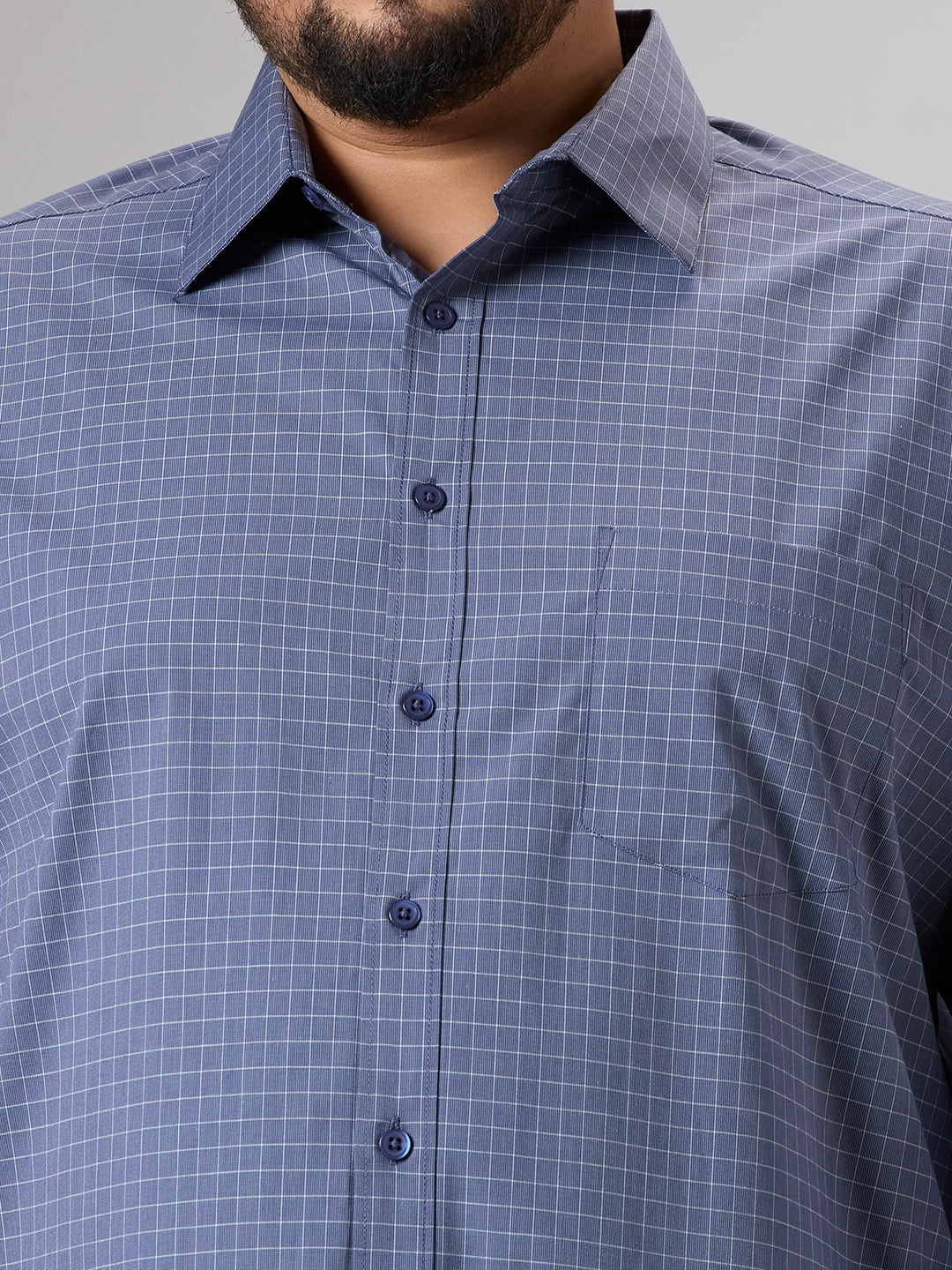 Plus Size Formal Shirt | 4XL - 10XL | Navy