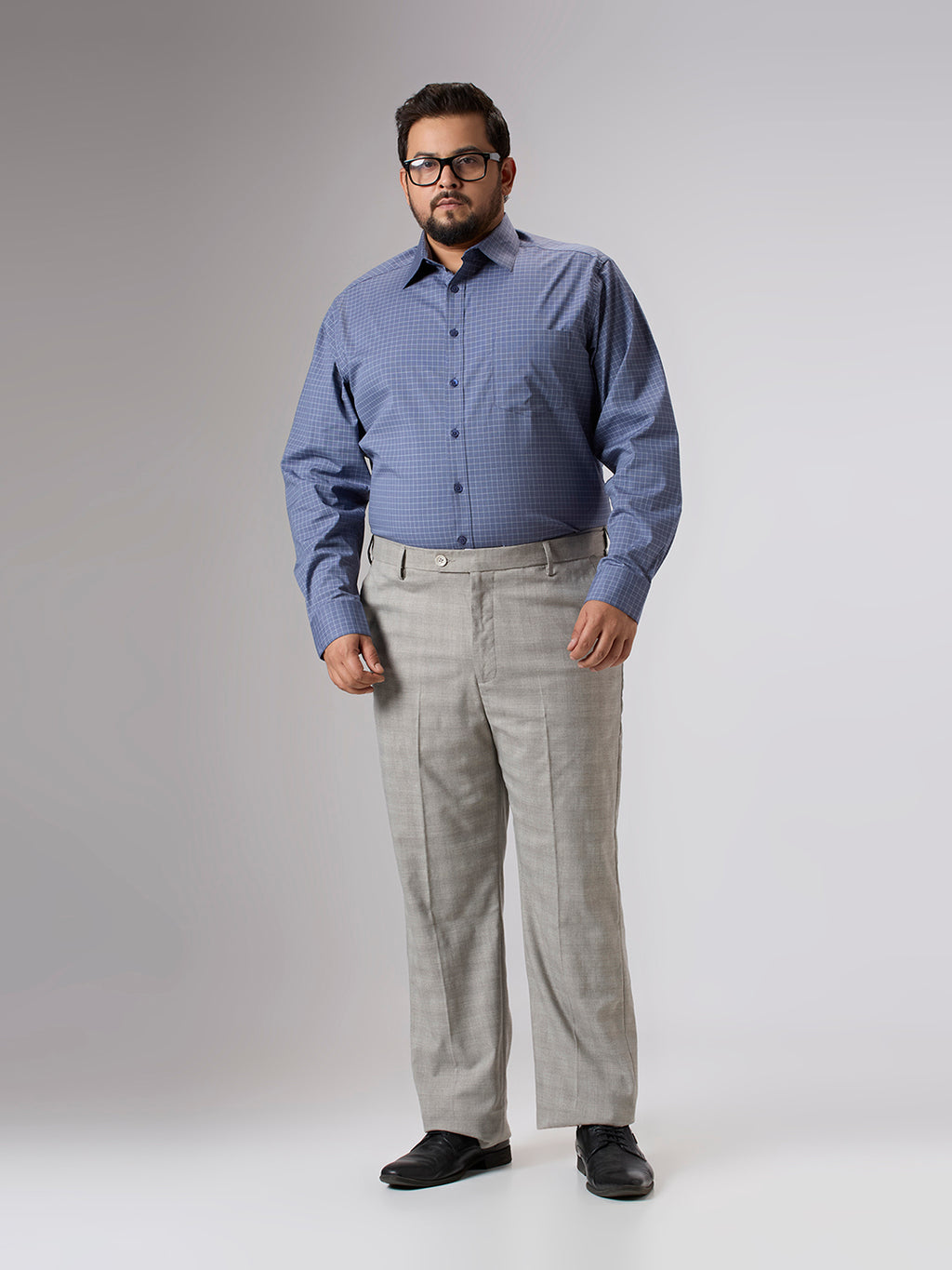 Plus Size Formal Shirt | 4XL - 10XL | Navy