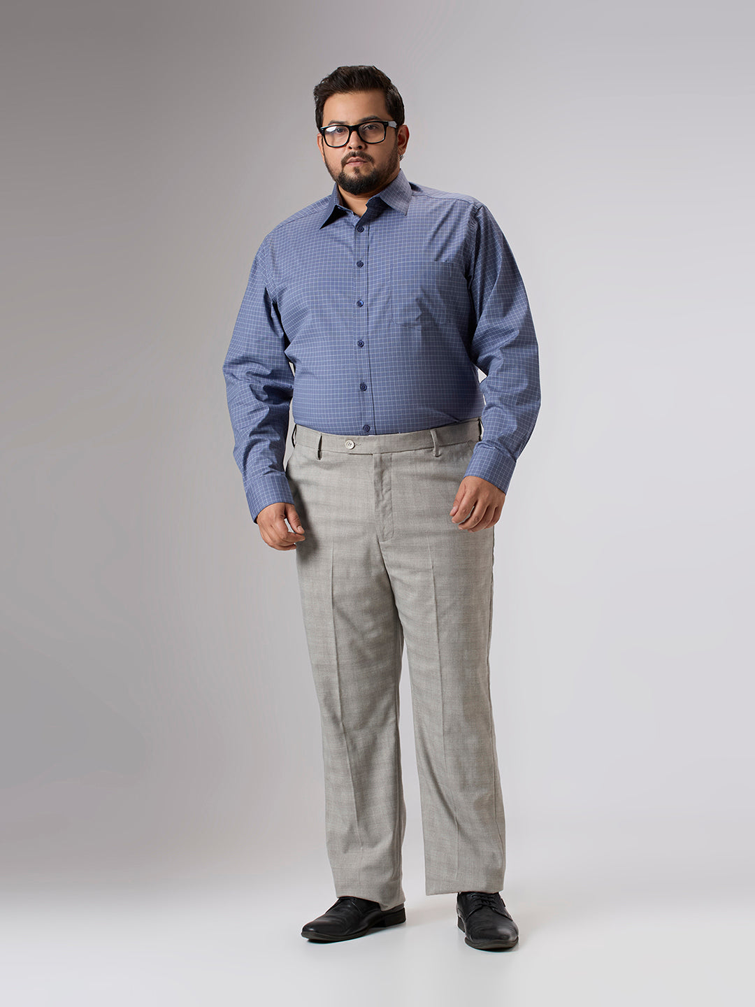 Plus Size Formal Shirt | 4XL - 10XL | Navy