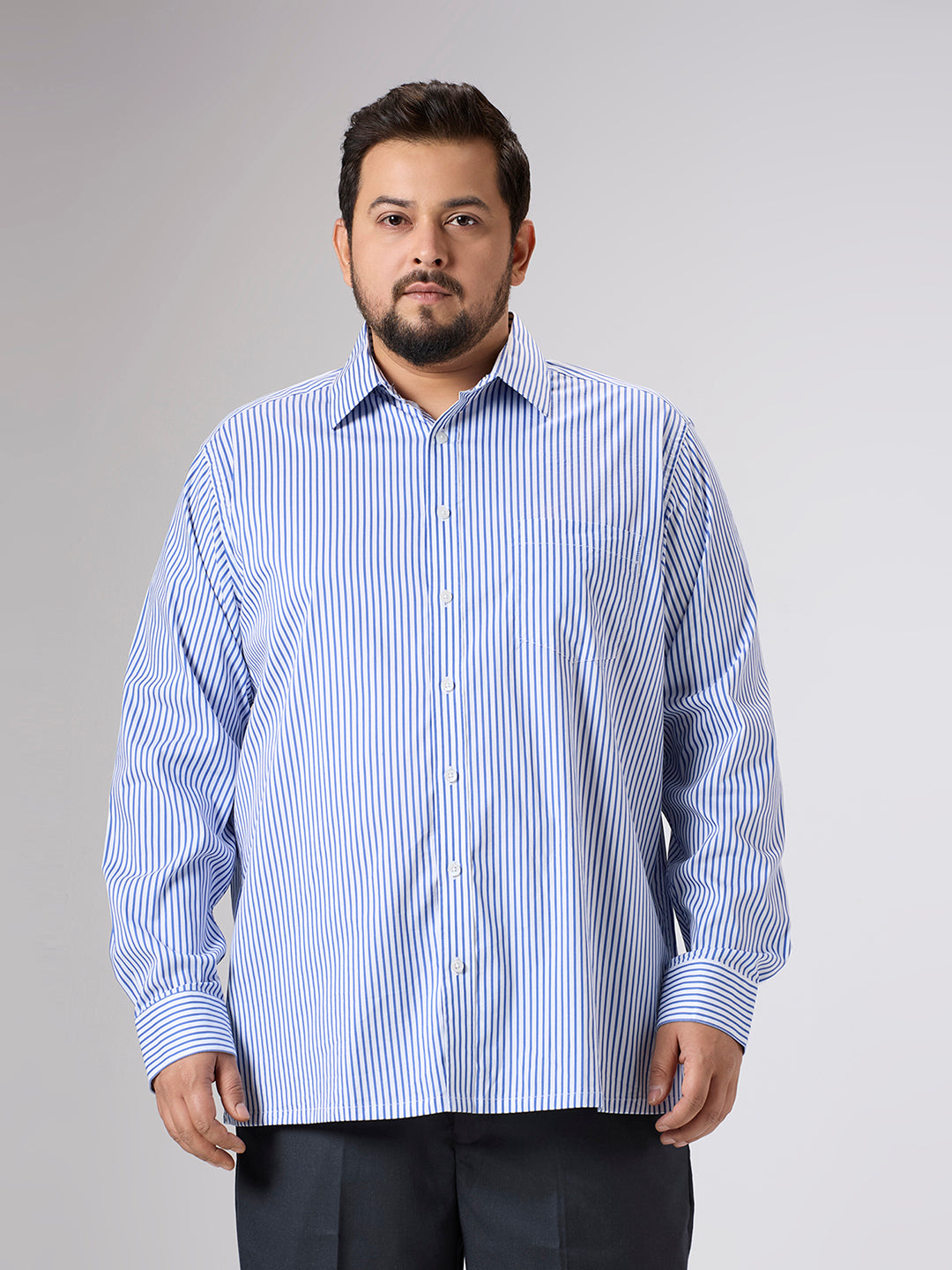 Plus Size Formal Shirt | 4XL - 10XL | Blue