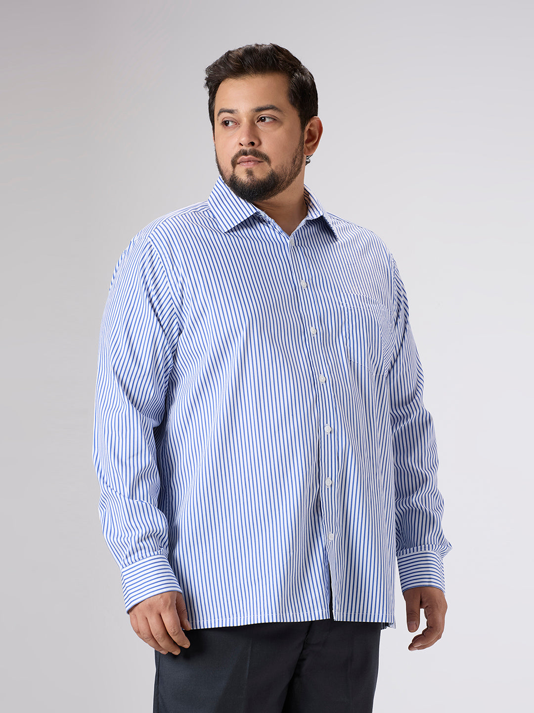 Plus Size Formal Shirt | 4XL - 10XL | Blue