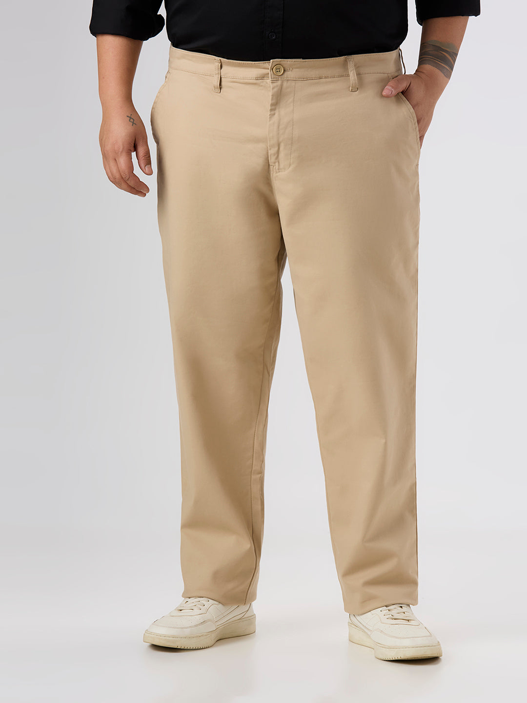 Plus Size Chino | Beige – Sizeupp