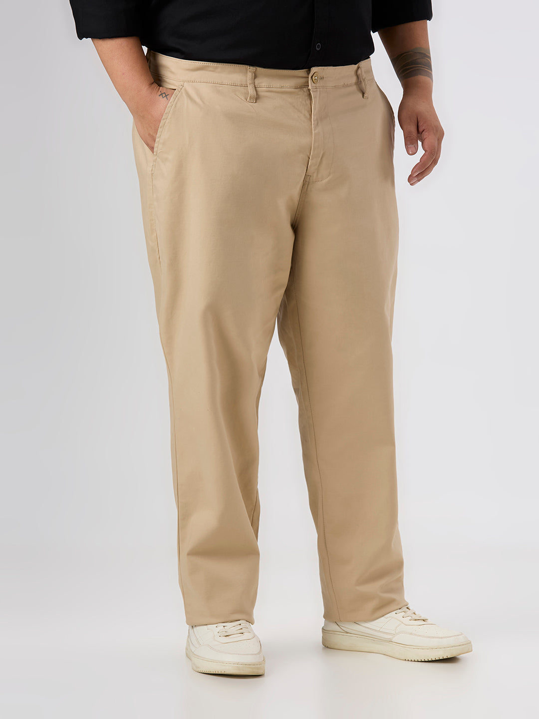 Plus Size Chino | Beige – Sizeupp