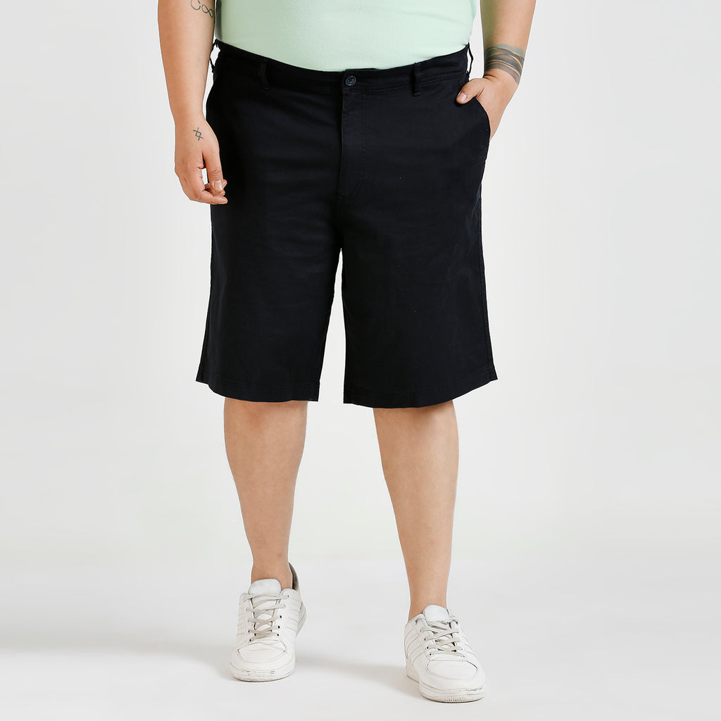 Plus Size Woven Short | Navy