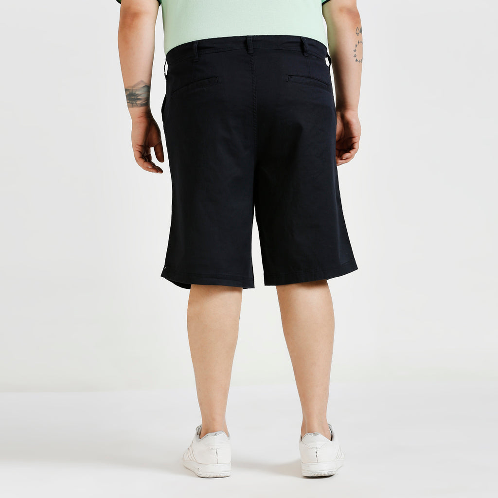 Plus Size Woven Short | Navy