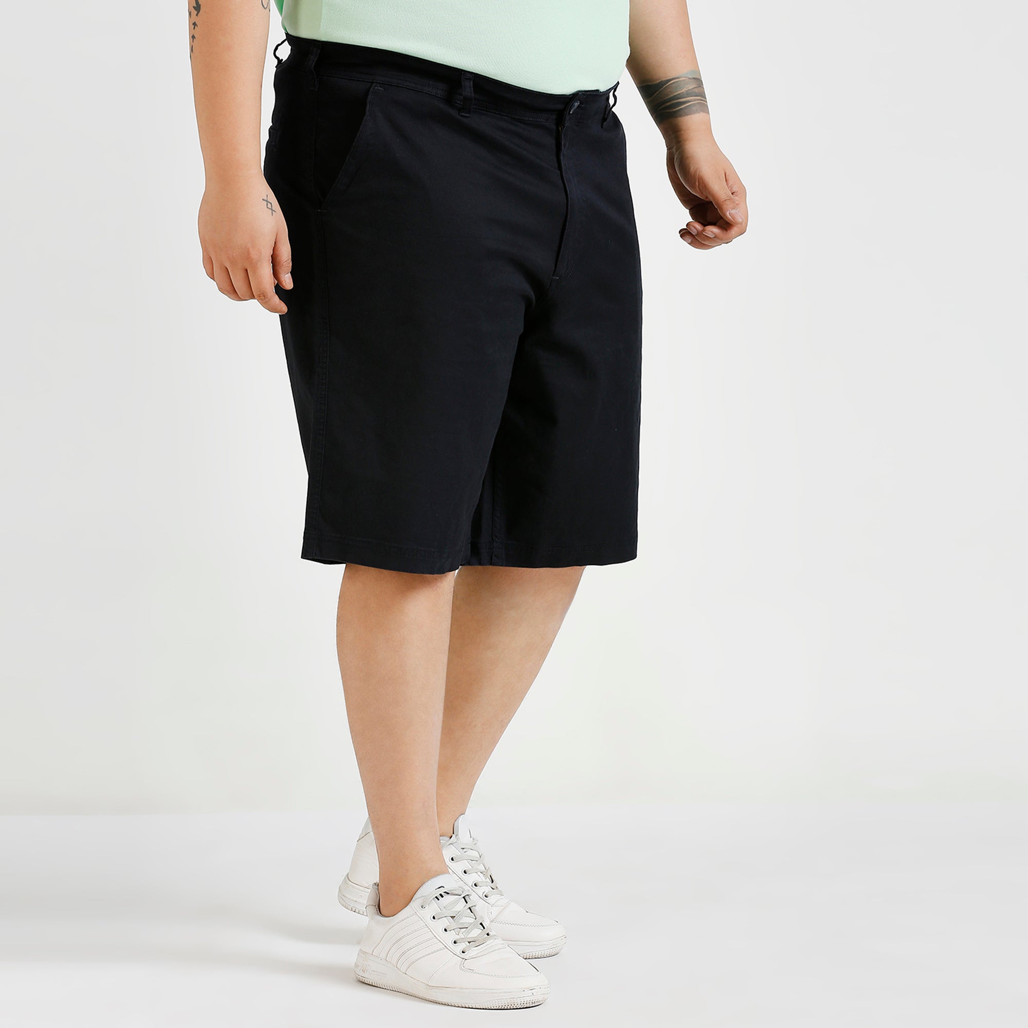 Plus Size Woven Short | Navy