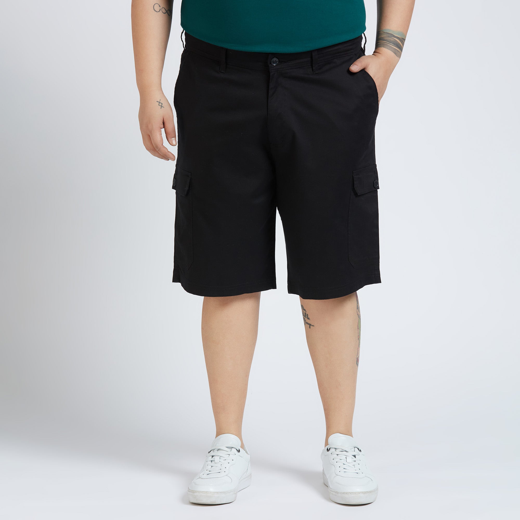 Plus Size Woven Short | Black