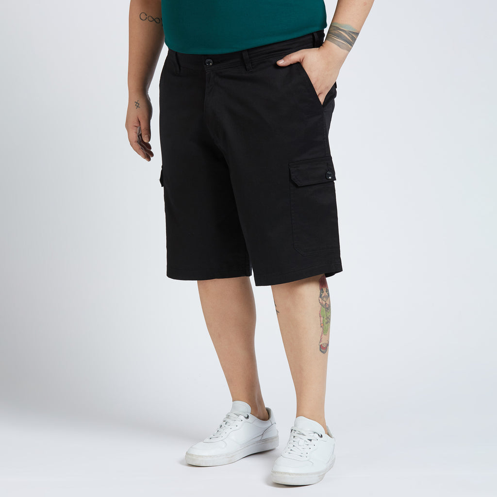 Plus Size Woven Short | Black
