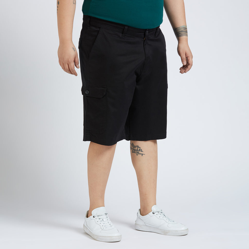 Plus Size Woven Short | Black