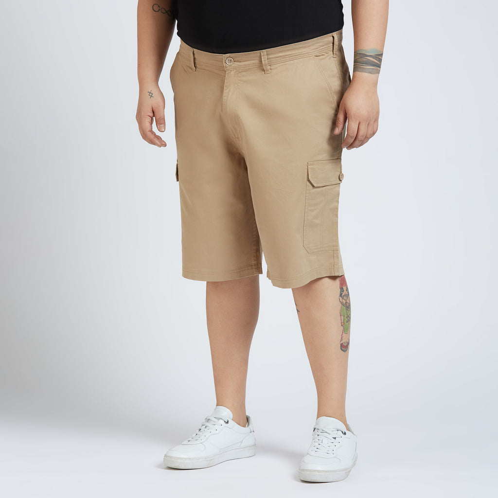 Plus Size Woven Short | Khaki